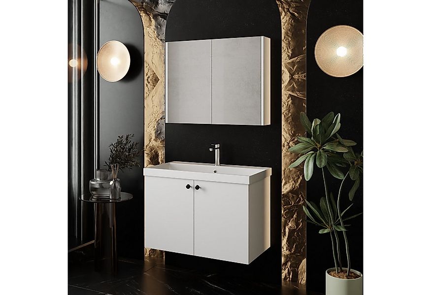 Karen Badmöbel-Set Badmöbel Set Mimoza, (Komplett-Set, Standartmäßig 3-Teil günstig online kaufen