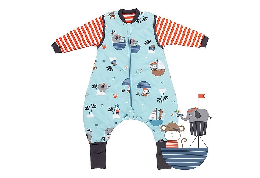 Schlummersack Kinderschlafsack Schlafsack mit Füßen und umklappbaren Bündch günstig online kaufen