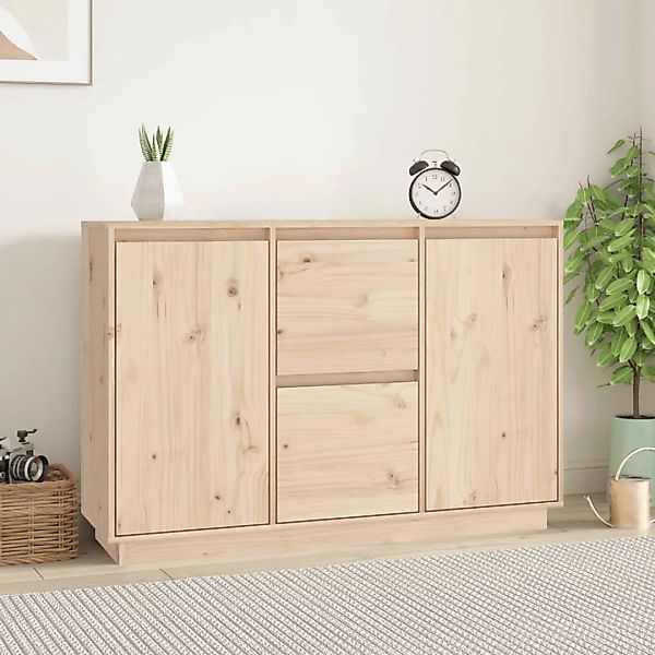 Vidaxl Sideboard 111x34x75 Cm Massivholz Kiefer günstig online kaufen