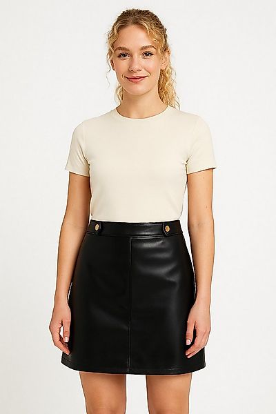 ONLY Lederimitatrock ONLISABEL HW FAUX LEATHER SKIRT PNT günstig online kaufen