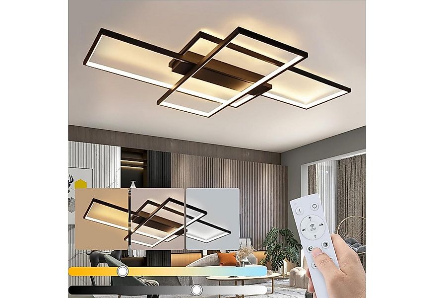ZMH LED Deckenleuchte Modern Deckenlampe - Große Wohnzimmerlampe Dimmbar 88 günstig online kaufen
