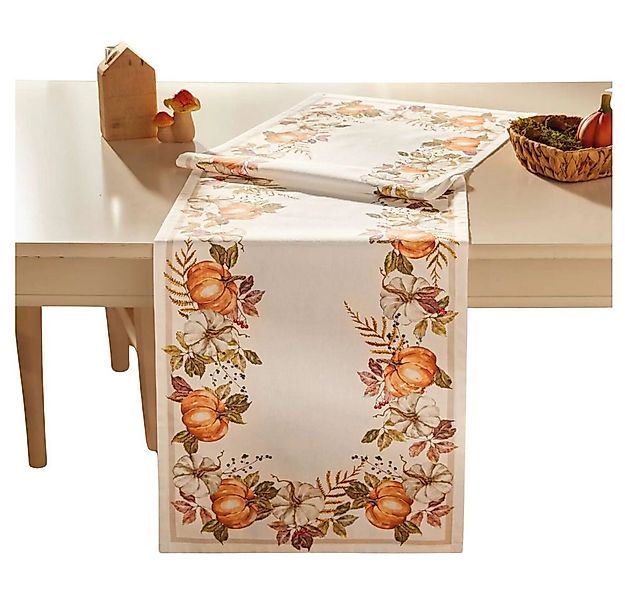 Home-trends24.de Tischläufer Tischläufer Kürbis Herbst Tischdecke Tisch Dek günstig online kaufen