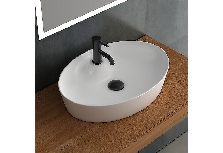 Alpenberger Aufsatzwaschbecken Waschbecken mit Nano Beschichtung und vorgeb günstig online kaufen