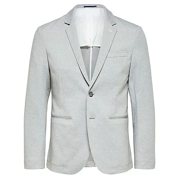 Selected Raff Slim Blazer 46 Light Grey Melange günstig online kaufen