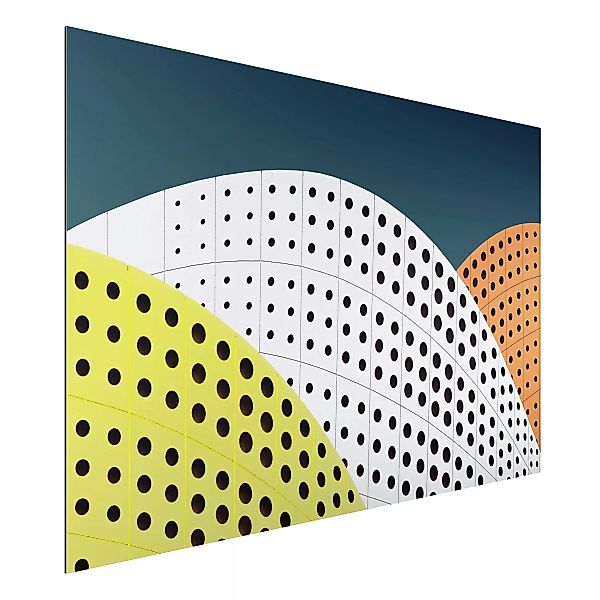 Alu-Dibond Bild Perforation in Architektur günstig online kaufen