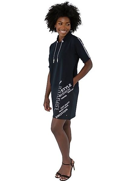Gio Milano Sweatkleid G30-5104, " Fashion Style " mit Stehkragen und Tunnel günstig online kaufen
