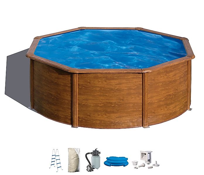 my POOL BWT Rundpool in moderner Holzoptik, verschiedene Größen günstig online kaufen