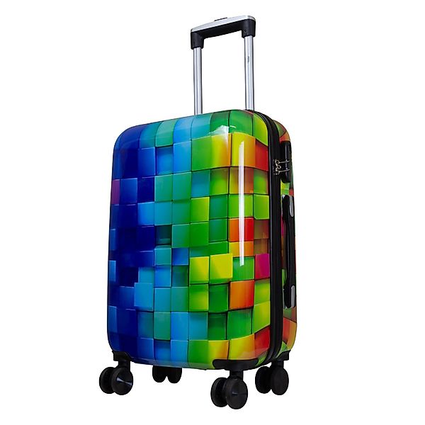 Trendyshop365 Hartschalen-Trolley Motivkoffer Mosaik mit mehrfarbigem günstig online kaufen