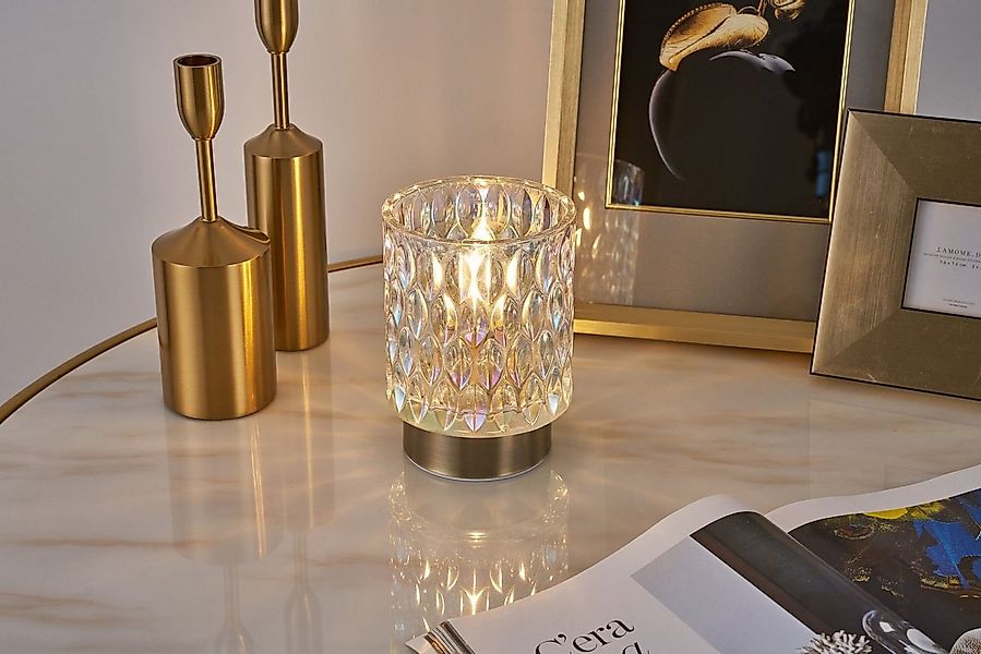 Pauleen Tischleuchte Clear Glamour, ohne Leuchtmittel, Warmweiß, E14, Batte günstig online kaufen