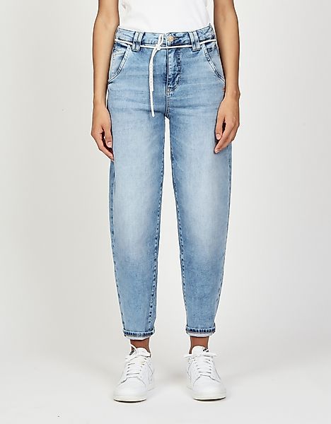 GANG 5-Pocket-Jeans "94VIA JOGGER" mit Kordel-Gürtel und O-Shape günstig online kaufen