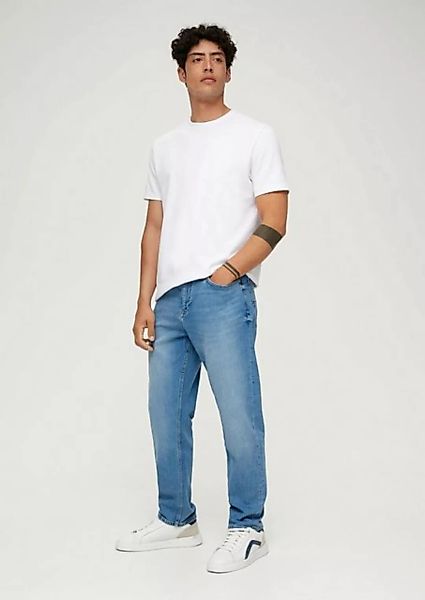 s.Oliver Stoffhose Scube: Relaxed Fit-Jeans Waschung, Label-Patch günstig online kaufen