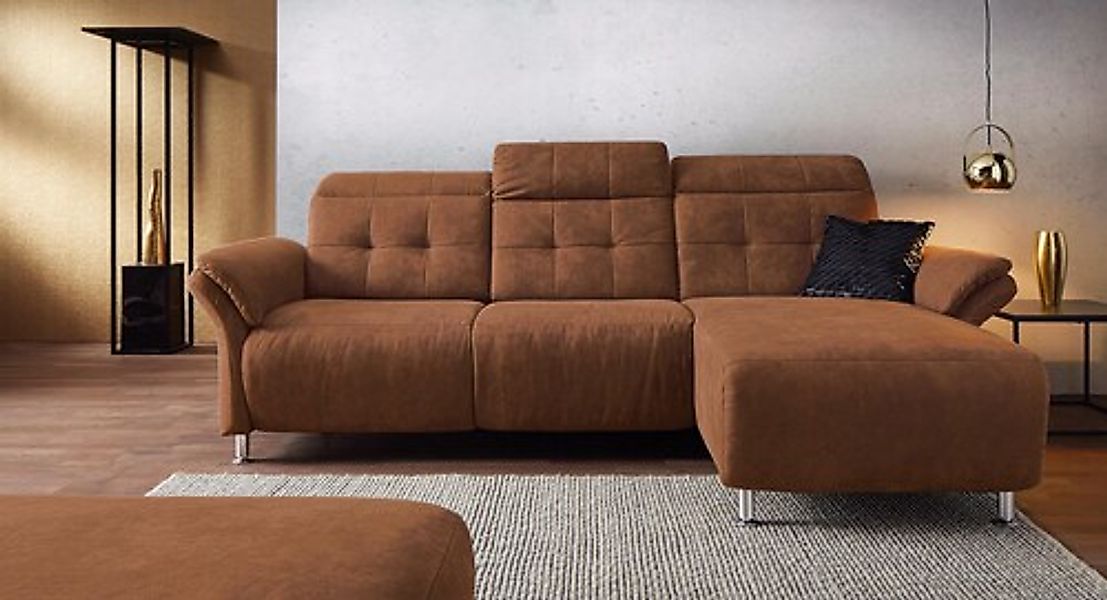 Home affaire Ecksofa »Manhattan L-Form« 2 Sitze mit elektrischer Relaxfunkt günstig online kaufen