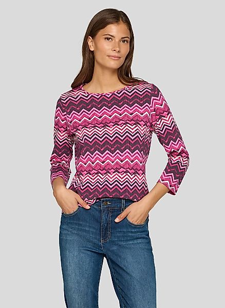 Rabe 3/4-Arm-Shirt mit grafschem Muster günstig online kaufen