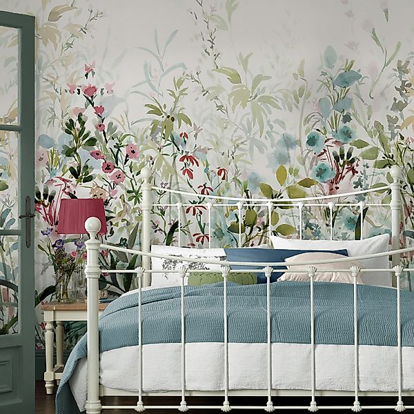 LAURA ASHLEY Vliestapete Summer Palace, glatt, günstig online kaufen