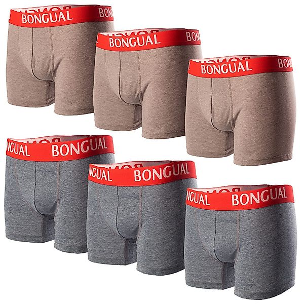 Bongual Boxershorts (6er-Pack) Retroshorts mit kontrastfarbenem günstig online kaufen