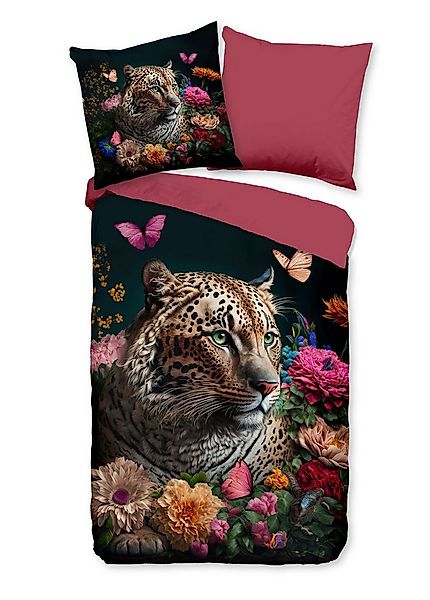 JACK Bettwäsche 135x200cm Pure Leopard Flowers Multi, Microfaser, 2 teilig, günstig online kaufen