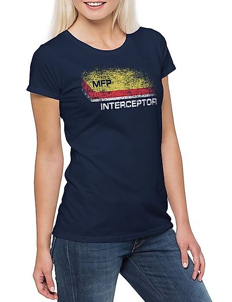 Urban Backwoods Print-Shirt Inter I Main Force Patrol Logo Damen T-Shirt il günstig online kaufen