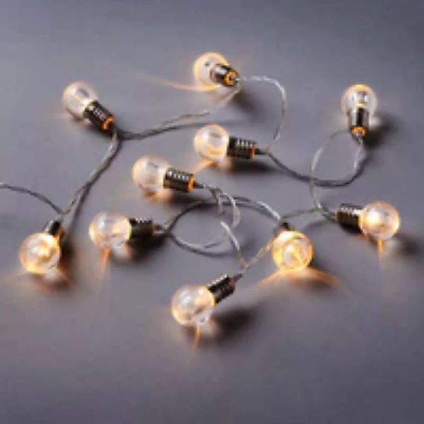 MINI BULBS LED-Lichterkette 10 Mini-Glühbirnenlichter mit USB-Batteriefach günstig online kaufen