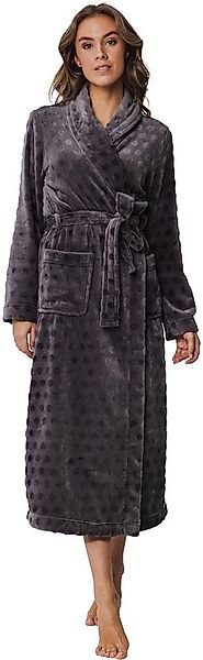Pastunette Damenbademantel Damen Morgenmantel lang, lang, Polyester, Schalk günstig online kaufen