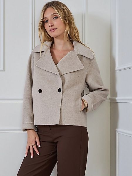 ANNIS Fashion & Accessoires Kurzmantel "AMARA" (1-tlg) NEU, Wolle, Cabanjac günstig online kaufen