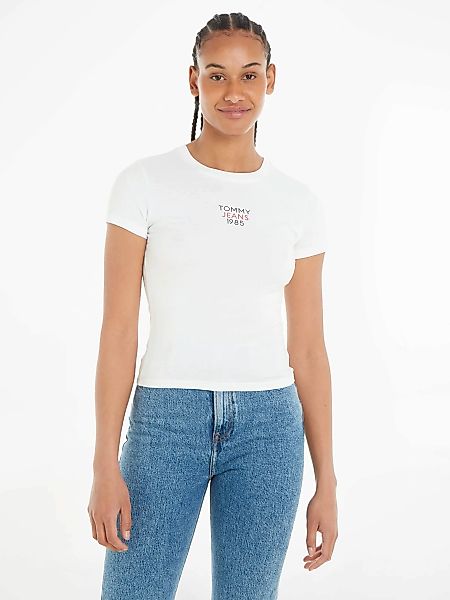 Tommy Jeans T-Shirt "Slim Essential Logo", Kurzarm Rundhals Jersey T Shirt günstig online kaufen