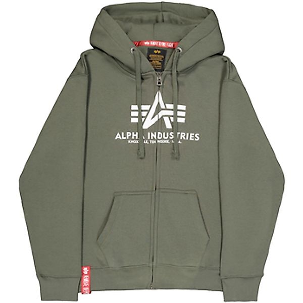 Alpha Industries  Sweatshirt Basic Zip Hoodie - dark olive günstig online kaufen