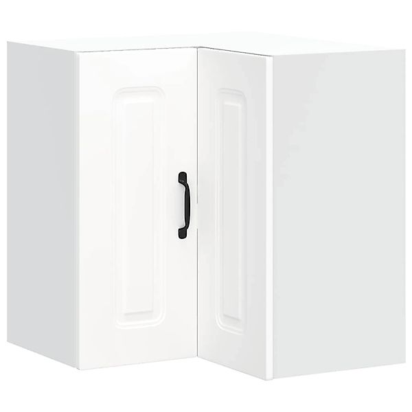 vidaXL Küchen-Eckhängeschrank Kalmar Weiß Holzwerkstoff 853617 günstig online kaufen