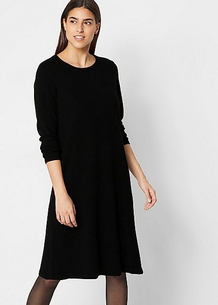 bonprix Strickkleid mit Rippbündchen günstig online kaufen