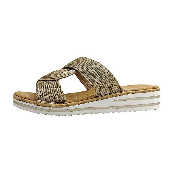 Rieker Pantolette Damen gold günstig online kaufen