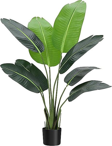 Kunstbaum Groß Pflanze,Lebensechte künstliche Canna-Blatt-Landschafts Pflan günstig online kaufen