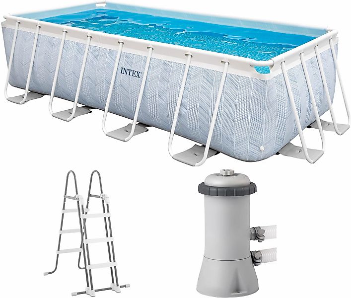Intex Rechteckpool CHEVRON PRISM RECTANGULAR (Set, günstig online kaufen