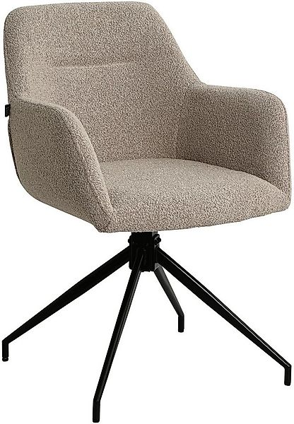 CLP Esszimmerstuhl Esszimmerstuhl Merlinda, 360° Drehstuhl, Teddystoff-Pols günstig online kaufen