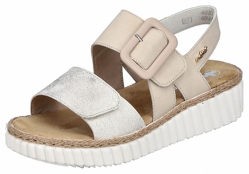 Rieker Plateausandale Sommerschuh, Sandalette, Keilabsatz, in bequemer Form günstig online kaufen