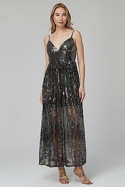 HomeStore Maxikleid Langes Metallic-Paillettenkleid günstig online kaufen