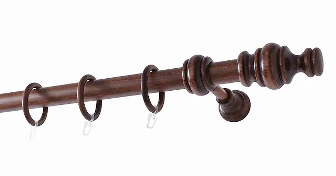 GARESA Gardinenstange »BAROCK« Ø 35 mm 1 läufig-läufig Wunschmaßlänge rusti günstig online kaufen