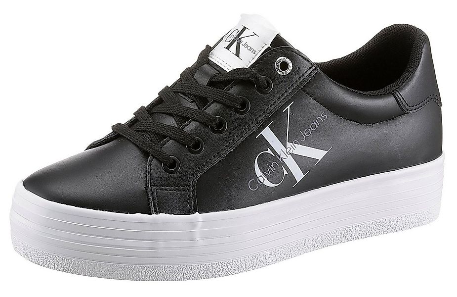 Calvin Klein Jeans VULC FLATFORM LACEUP LOW LTH Plateausneaker weicher Scha günstig online kaufen