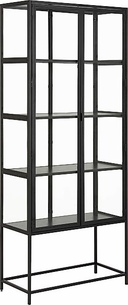 ACTONA GROUP Glasvitrine, mit Glastüren und Metallrahmen, 4 Einlegeböden, B günstig online kaufen