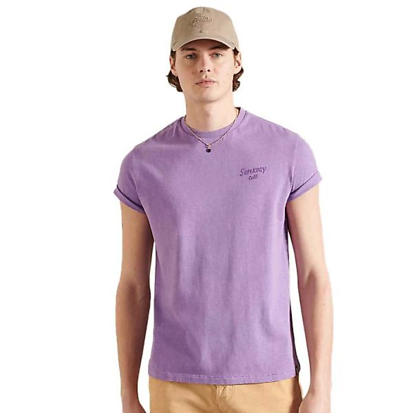 Superdry La Beach Kurzarm T-shirt XL Lilac Light günstig online kaufen
