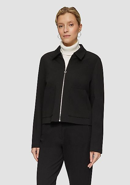 s.Oliver Funktionsjacke Indoor-Jacke Viskosemix-Jacke mit Hemdkragen günstig online kaufen