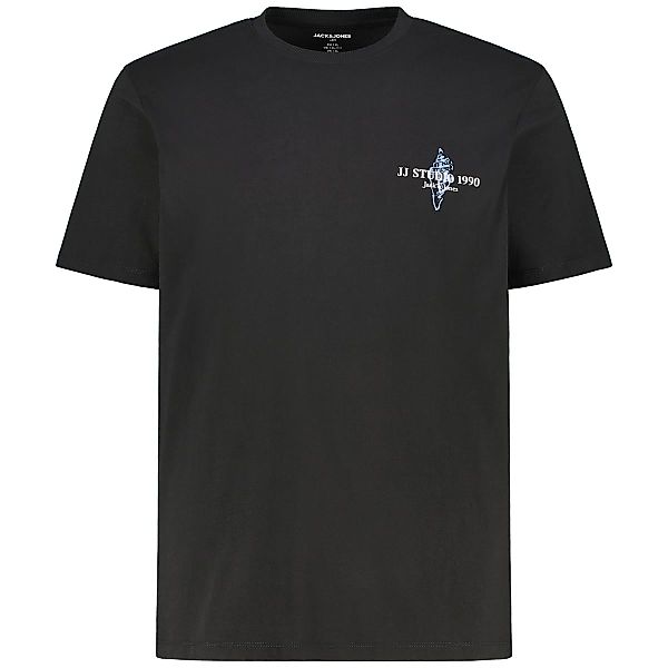Jack&Jones T-Shirt mit Label-Print Farbe schwarz Größe: 6XL günstig online kaufen