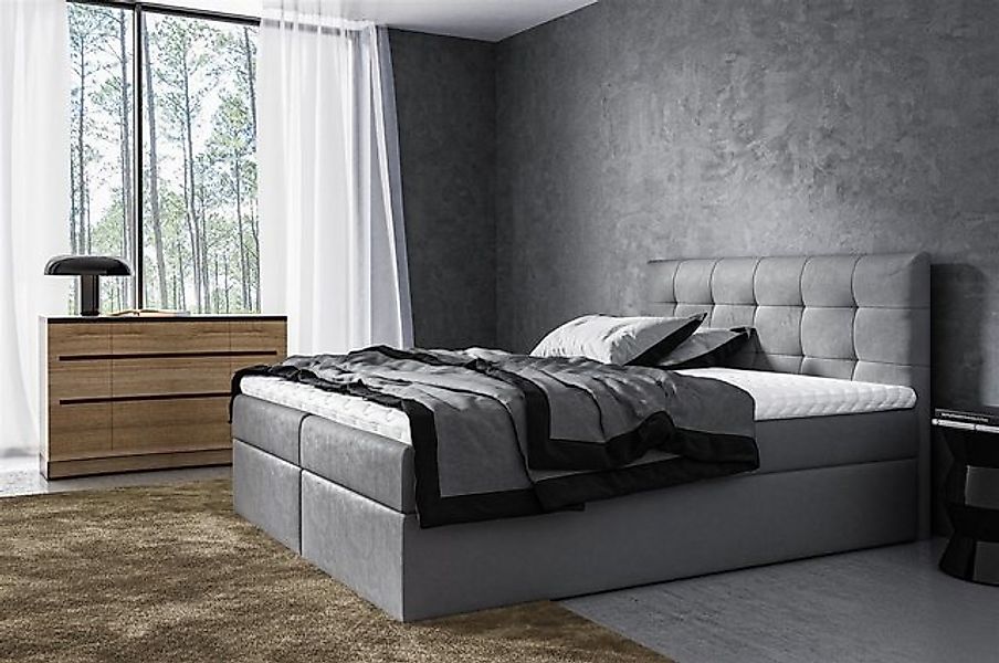Fun Möbel Boxbett Schlafzimmerbett VIDE XL Überlänge in Stoff Jamin oder Ku günstig online kaufen