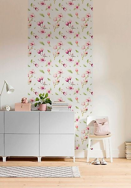 Komar Fototapete Vlies Magnolia Rapport Panel 100 x 250 cm  100 x 250 cm günstig online kaufen