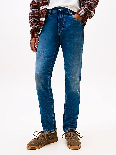 Tommy Jeans Gerade Jeans "SCANTON SLIM BI0234", Mit Markenlabel aus Leder h günstig online kaufen