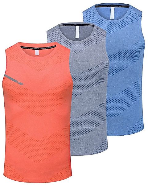 Allthemen Tanktop (3er-Pack) 3er Pack Herren Schnelltrocknendes Fitness Shi günstig online kaufen