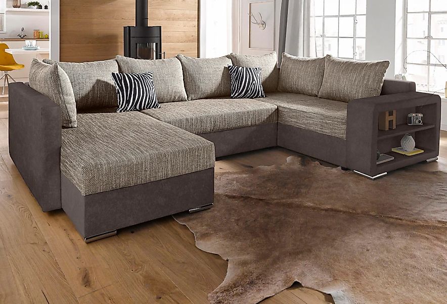 COLLECTION AB "John U-Form" mit Bettfunktion, wahlweise mit Federkern günstig online kaufen