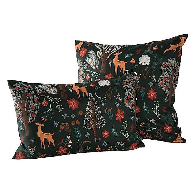 SCHÖNER LEBEN. Dekokissen Kissenhülle Scandi Winter Forest versch. Größen v günstig online kaufen