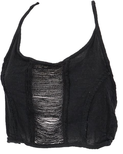 Guru-Shop T-Shirt Goa Top, Psytrance Neckholder günstig online kaufen