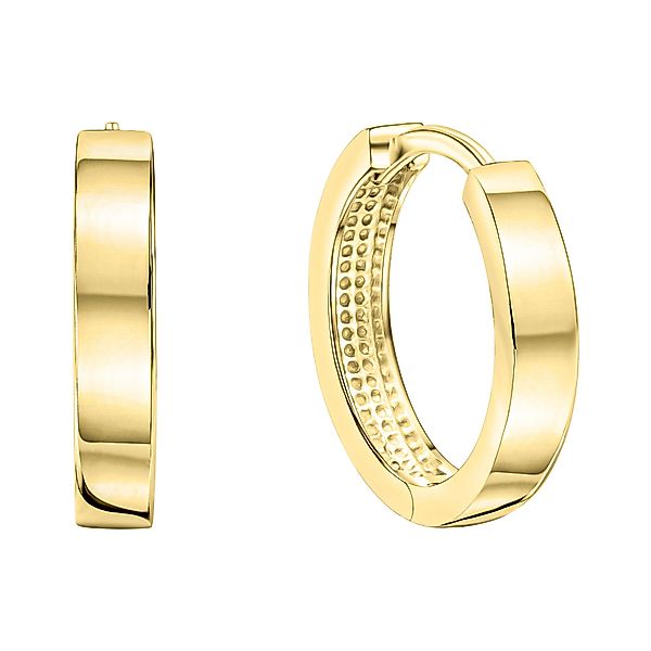 Vivance Paar Creolen 585/- Gelbgold glanz günstig online kaufen