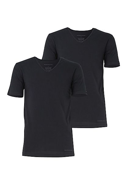 BALDESSARINI Unterziehshirt Baldessarini Herren Unterhemd schwarz uni 2er P günstig online kaufen