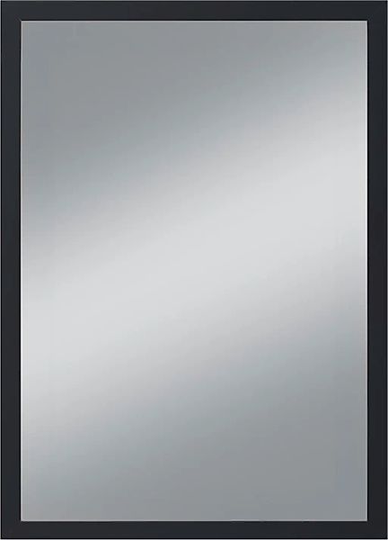 Kristall-Form Rahmenspiegel Beach VII 40 cm x 60 cm Schwarz günstig online kaufen